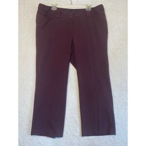 Lane Bryant Plus Size Women's Career Dress Pants Trousers Burgundy Size 3